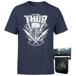 Thor T-Shirt & Wallet Bundle - Kids' - 7-8 Years - Navy