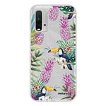 Evetane Coque Compatible avec Xiaomi Redmi 9T 360 intégrale Coque Avant arrière Resistant Fine Protection Solide Housse Etui Transparente Jungle Tropicale Motif Tendance