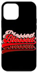 Coque pour iPhone 12 mini Graphique rouge So So Blessed Red Graphic