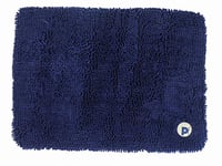 Petface Outdoor Paws Tapis en Mousse à mémoire de Forme en Microfibre Bleu Taille S