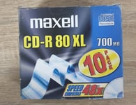 Maxell CD-R 80 XL 700 MB 16X Recordable Blank Media Cds 10 Pack New Sealed