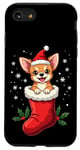 Coque pour iPhone SE (2020) / 7 / 8 Chihuahua Christmas Stocking Puppy Dog Lover Holiday