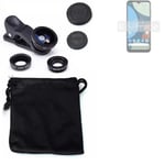 For Fairphone 4 camera lens set macro wideangle fisheye extension