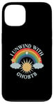 iPhone 13 I Unwind With Ghosts Rainbow Sun Stars Case