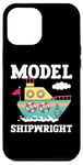 Coque pour iPhone 12 Pro Max Maquette de bateau miniature constructeur de bateaux pour loisirs créatifs