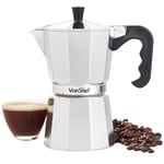 Moka Pot Espresso Maker, VonShef 300ml (6 Cup) Stovetop Coffee Percolator