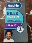 Hedrin Head Lice Spray, Fast, No Fuss Lice & Nit Treatment, Kills Head Lice & in