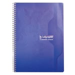 Calligraph Cahier spirale Calligraphe A4 21 x 29,7 cm - petits carreaux 5x5 180 pages bloc 90 feuilles