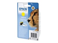 Epson t0714 ink cartridge yellow standard capacity 5.5ml 1-pack blister without alarm