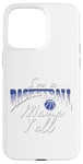 Coque pour iPhone 15 Pro Max Southern Moms Cadeau de basket-ball fantaisie pour femme Bleu et blanc