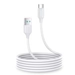 Joyroom USB-A til USB-C kabel 3A, 2m - Hvit