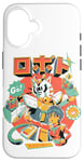 Coque pour iPhone 16 Neko Roboto Kawaii Mecha Hero Japonais Dessin Animé Chat Robot