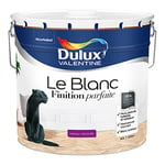 Dulux Valentine Le Blanc Finition Parfaite - Peinture Intérieure Murs, Plafonds et Boiseries - 98% d'opacité - Velours Blanc 10 L