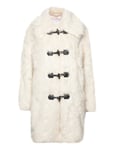 Faux-Fur Midi Coat White Mango