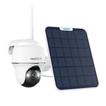 Reolink 4K Camera Solaire avec Projecteur, PT Camera 2,4/5Ghz WiFi,Camera Surveillance WiFi Exterieure sans Fil,Vision Nocturne Couleur, Compatible avec Amazon Alexa, Argus PT Ultra+Panneau Solaire