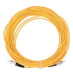 10m FC/UPC To FC/UPC Optical Fiber Patch Cable Cord Jumper Tool(Yellow)