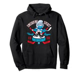 The Smurfs Blue Ice Faceoff Hockey League Pullover Hoodie