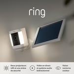 Spotlight Cam Plus Solar par | Vidéo HD 1080p, audio bidirectionnel, vision nocturne couleur, projecteurs LED, sirène | À installer soi-même | Essai Home gratuit 30 j..[G315]