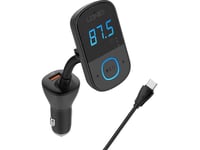 Fm-Sändare Ldnio Fm-Sändare Ldnio Bluetooth C705q 2Usb, Usb-C + Usb-C-Kabel