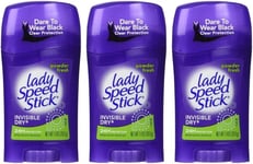 Lady Speed Stick Deodorant 1.4oz Powder Fresh Invisible Dry (3 Pack)