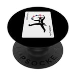 Joker Black Suits Playing Card PopSockets Adhesive PopGrip