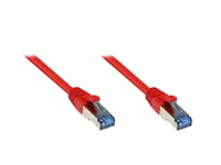 Good Connections - Patch-Kabel - Rj-45 (M) Bis Rj-45 (M) - 25 Cm - Sftp, Pimf - Cat 6A - Halogenfrei, Geformt, Ohne Haken - Rot