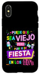 Coque pour iPhone X/XS Idée de tenue Raver des années 00 pour femme et costume de fête des années 00