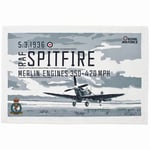 RAF Tea towel Spitfire aircraft kitchen cloth Royal Air Forces Association