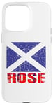 Coque pour iPhone 15 Pro Max Clan Rose Tartan Nom de famille écossais Scotland Pride