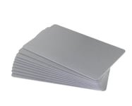 "Plastkort i silver, 100-pack"