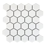 DECORA MOSAICOS Carrelage mosaïque HEXAGONE Blanc 27x28 cm