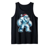 Funny Xmas Abominable Snowman Bigfoot Yeti Retro Christmas Tank Top