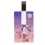 Card U Disk Portable Cartoon Usb2.0 Flash Drive Computer Data Storage Memor