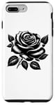 iPhone 7 Plus/8 Plus floral black rose graphic Beautiful flower plant cool design Case