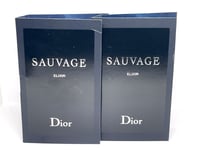 DIOR SAUVAGE ELIXIR PARFUM CONCENTREE 2 x 1ml PARFIME EXTRACKT SAMPLES SPRAY