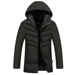 Doudoune Homme De Marque Épaississant À Capuche Detachable Manteau Homme Mi-Longue Homme Plus De Velours Parka Homme Hiver Chaud -Zs306840