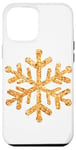 iPhone 13 Pro Max Christmas Season Gold Snowflake Snowflakes Case