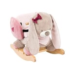 Nattou Bascule Lapin Nina, 10 - 36 Mois, 60 x 39 x 50 cm, Beige/Rose