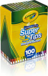 Crayola - Super Tips Marker Set, Washable Markers, 100 Unique Colors, Art Set