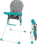 Chaise Haute Bébé Pliable Fixe | Ultra Compacte Et Légère, Tablette Amovible Réglable | Les Acrobates