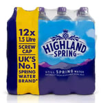 Highland Spring Still Mineral Water 12 X 1.5L - FREE DELIVERY