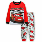 2 st barn McQueen bilar pyjamas pyjamas pjs långärmad nattkläder C 120cm