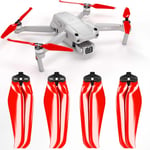 Master Airscrew - DJI Air 2s Stealth Upgrade Propellers - Propeller till DJI Air 2s - Röd - Kit 4-Pack