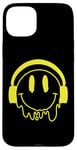 Coque pour iPhone 15 Plus Sourire jaune fondant drôle souriant visage dégoulinant mignon