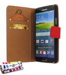 ETUI A RABAT SAMSUNG GALAXY S5 FOLIO ROUGE ECO-CUIR (PU)