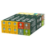 STARBUCKS Blonde Espresso Roast Variety Pack by Nespresso, Coffee Capsules 10 x 10 (100 Capsules)
