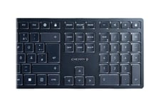CHERRY KW 9100 SLIM - tastatur - tjekkisk/slovensk - sort, sølv Indgangsudstyr
