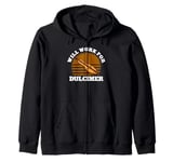 Will Work For Dulcimer Music Teacher Instrumentalist Zip Hoodie