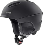 uvex Ultra - Casque de Ski pour Hommes et Femmes - Réglage de la Taille Individuel - Ventilation Optimisée - Black Matt - 51-55 cm