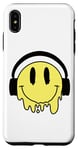 Coque pour iPhone XS Max Sourire jaune fondant drôle souriant visage dégoulinant mignon